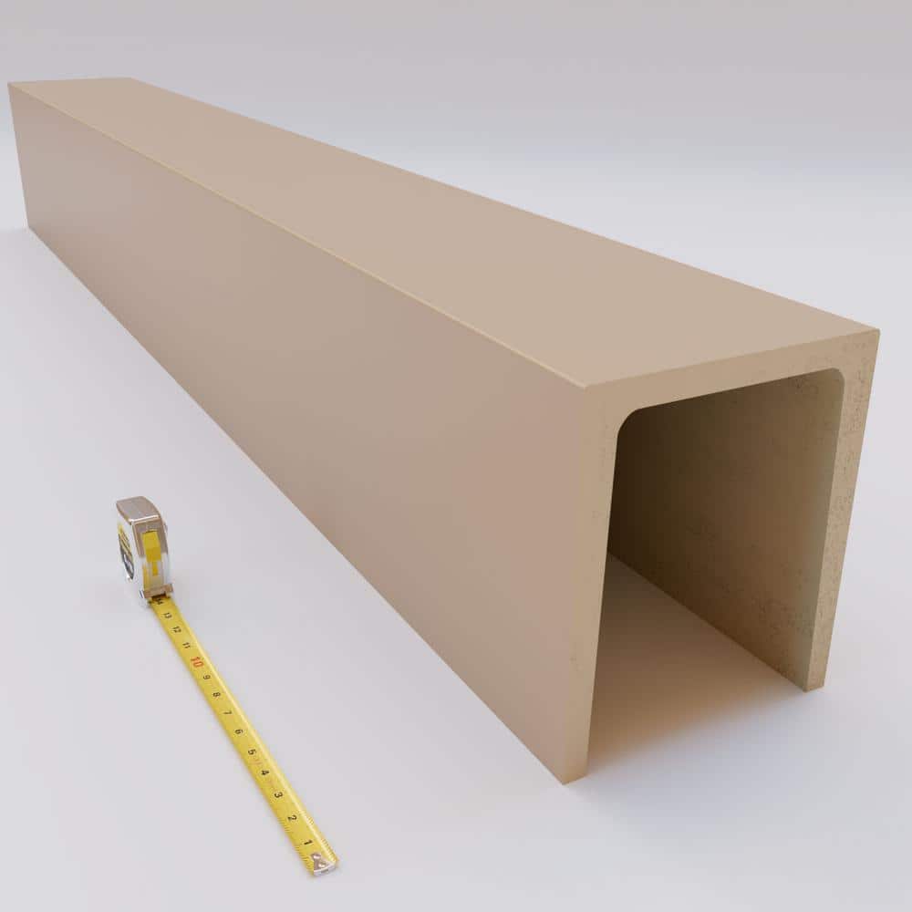 Primed Tan Faux Wood 96" Ceiling Beam