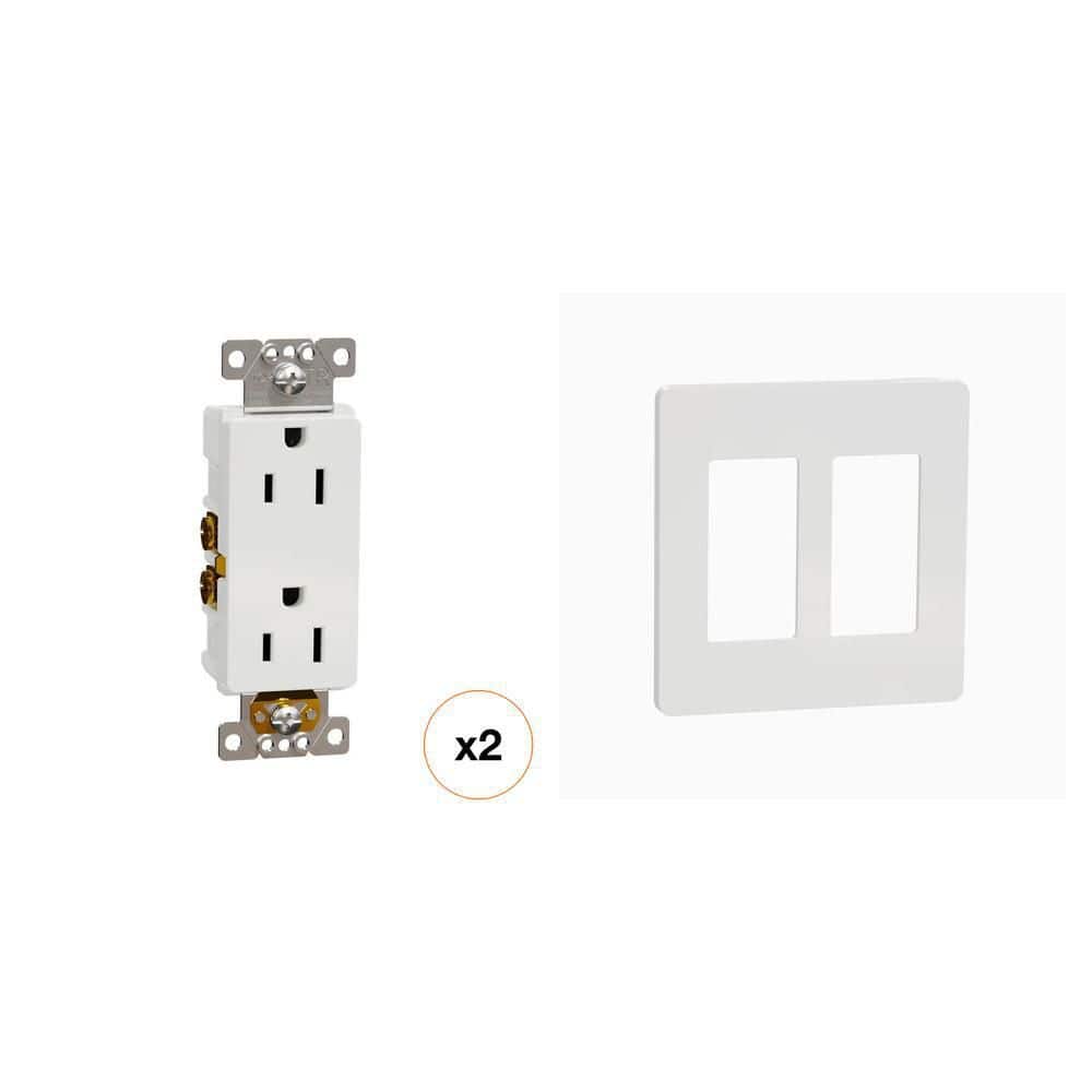 Square D X Series 15 Amp 125-Volt Tamper Resistant Indoor Duplex