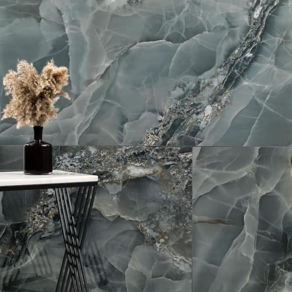 MSI Kendall Tempesta 24 in. x 48 in. Polished Porcelain Onyx Look