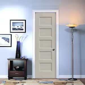24 in. x 80 in. Conmore Desert Sand Paint Smooth Solid Core Molded Composite Single Prehung Interior Door