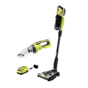 ONE+ HP 18V Brushless Cordless Pet Stick Vacuum Kit with Battery, Charger, & ONE+ 18V Cordless Performance Hand Vacuum