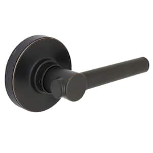 Highland Aged Bronze Hall and Closet Door Lever with Round Rose