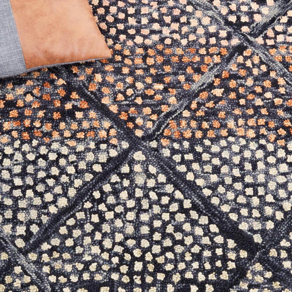 Trace TRC513 Hand Tufted Area Rug - Navy/Ivory - 3'x5' - Safavieh.