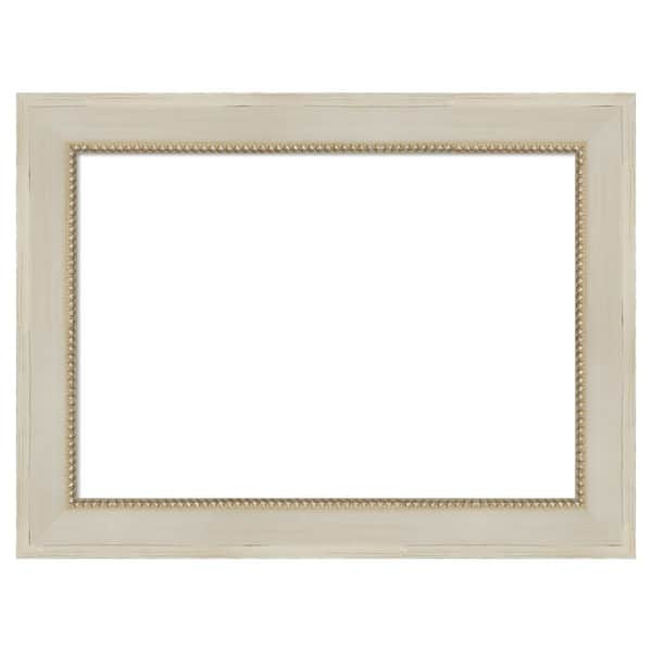 Amanti Art Parthenon Cream 24 in. x 18 in. Wood Framed Dry Erase Magnetic Memo Board