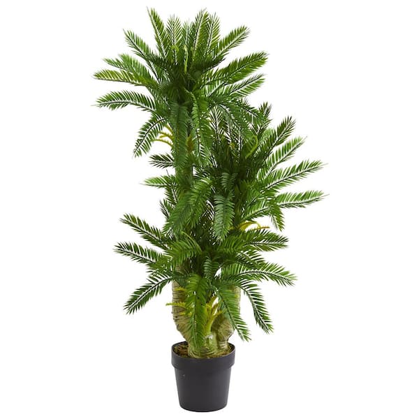 Nearly Natural Indoor Triple Potted Cycas Artificial Plant