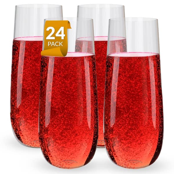 Cappelletti Stemless Glass Flutes - Set of 4
