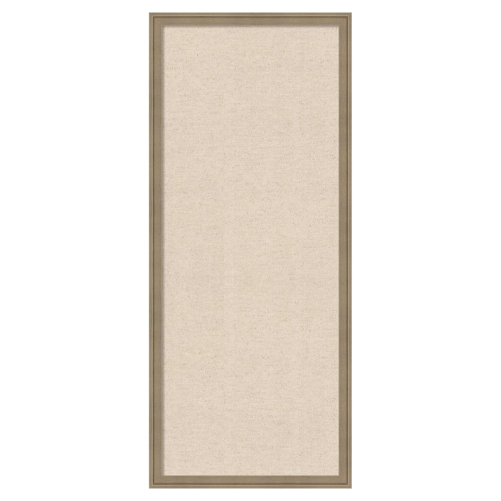 Natural Linen 18 in. x 42in. Florence Light Brown Polystyrene Framed Fabric Pinboard Memo Board price history on PriceWatchPro