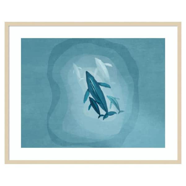 Amanti Art Print by Emel Tunaboylu 1 Piece Framed Giclee Coastal Art Print 33 in. x 41 in.
