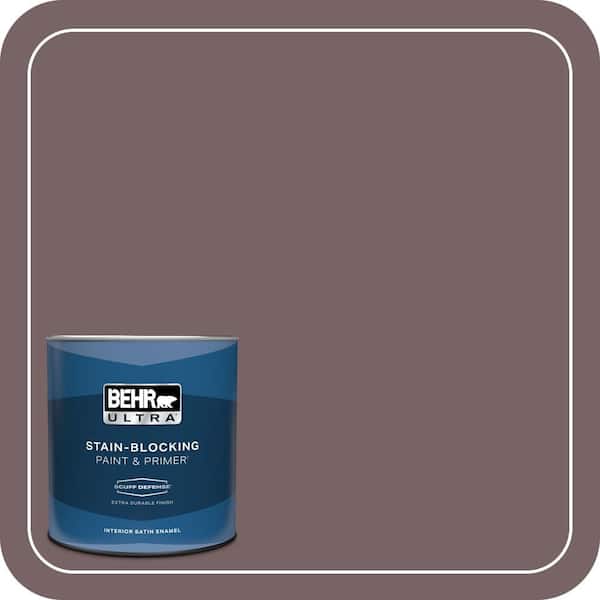 BEHR ULTRA 1 qt. #PPU1-03 Tibetan Temple Extra Durable Satin Enamel Interior Paint & Primer