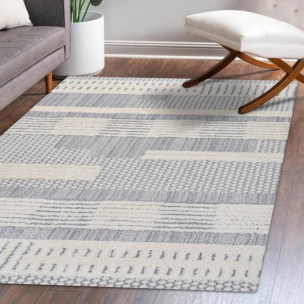 JONATHAN Y Gray/Brown 8 ft. x 10 ft. Duo-Lock Rug Pad Area Rug PAD300A-8 -  The Home Depot