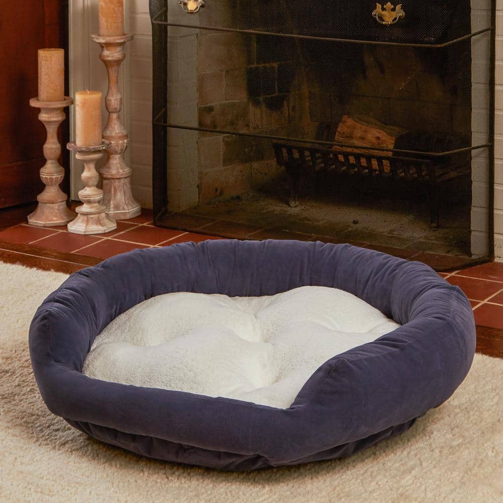 Medium Denim Orthopedic Elevated Chew Resistant Dog Bed