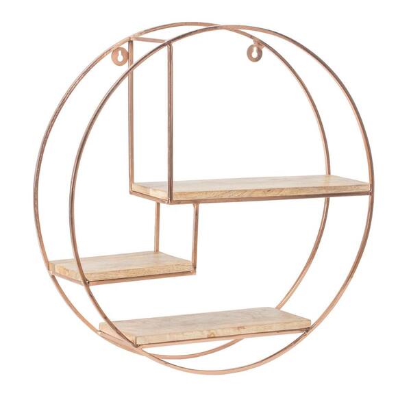 Madeleine Home Marly 4 75 In X 19 5, Rose Gold Shelving