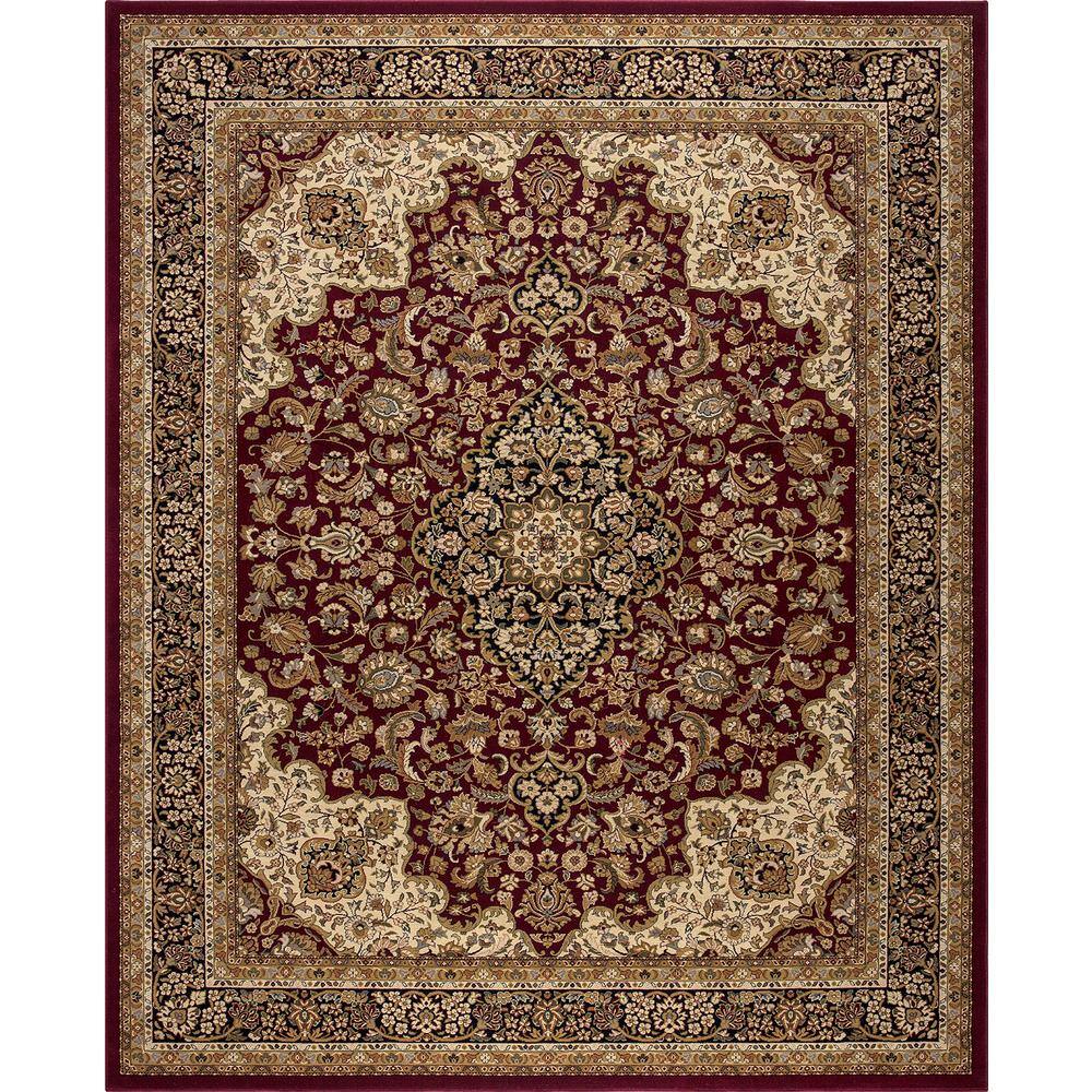 Home Decorators Collection Silk Road Red 7 Ft. X 10 Ft. Medallion Area ...