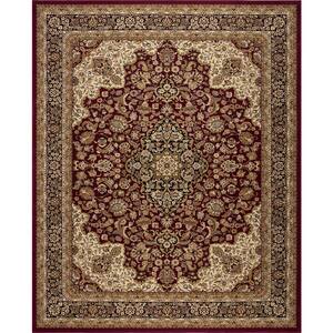Silk Road Red 7 ft. x 10 ft. Medallion Area Rug