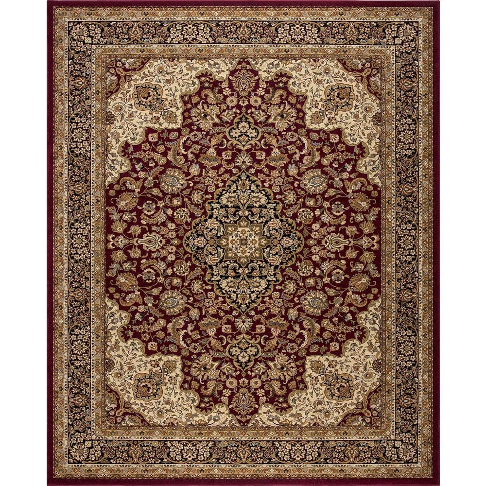 repetitie Reproduceren verstoring Home Decorators Collection Silk Road Red 8 ft. x 10 ft. Medallion Area Rug-30907  - The Home Depot