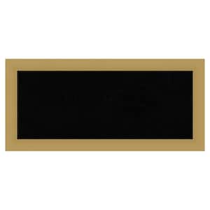 Grace Brushed Gold Framed Black Corkboard 34 in. x 16 in. Bulletine Board Memo Board