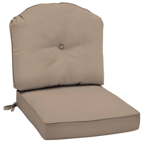 Arden Morgan Classic Canvas Heather Beige Outdoor Deep Seat Lounge Chair Cushion-DISCONTINUED