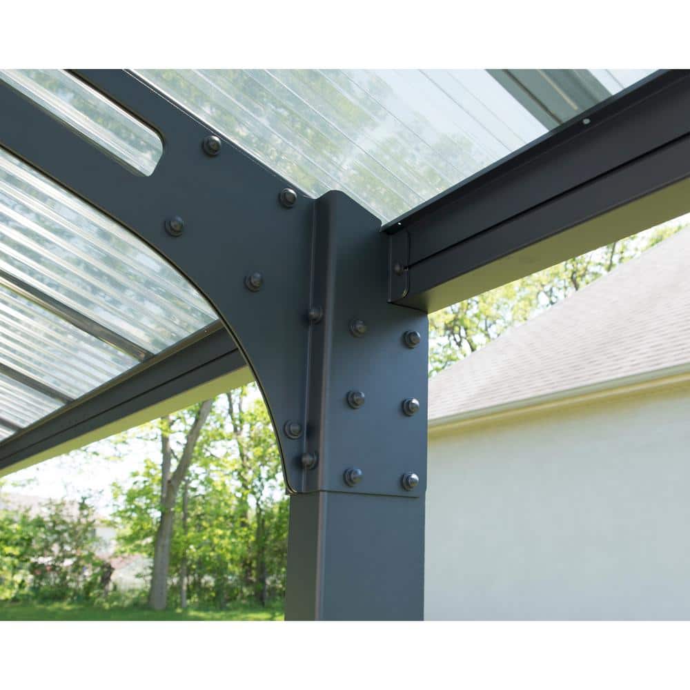 Arizona Gray 10' x 16' Single Slope Carport Kit