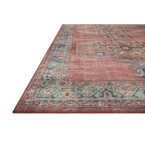 Heidi Spice/Aqua 2 ft. x 5 ft. Southwestern Printed Area Rug