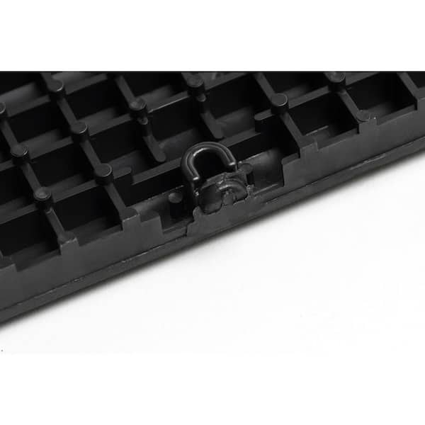 MotorDeck 12 in. x 3 in. Black Modular Edging Kit Male (22-Piece, Includes 2 Corner Edges) MotorDeck 12 in. x 3 in. Black Modular Edging Kit Male (22-Piece, Includes 2 Corner Edges)