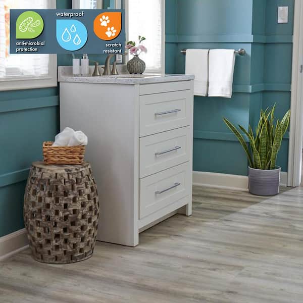 Chiffon Lace Oak 22 MIL x 8.7 in. W x 59 in. L Click Lock Waterproof Luxury Vinyl Plank Flooring (25 sq. ft./Case)