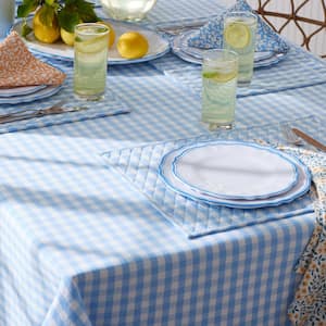 Yarn Dyed Gingham Tabletop Geometric Cotton Tablecloth