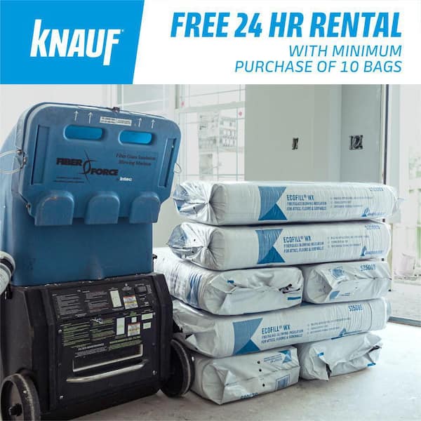 EcoFill Wx R-11 - R-60 Fiberglass Blown-In Insulation 28.6 lbs