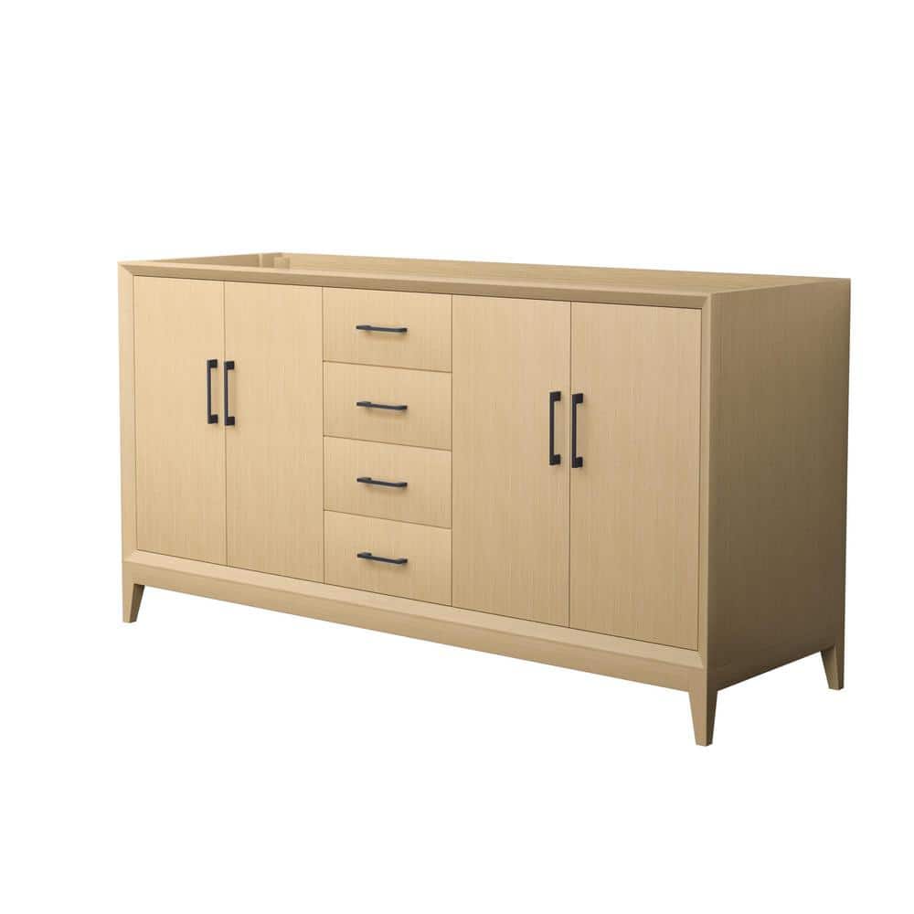 Janna 65.25 in. Bath Vanity Cabinet without Top in White Oak