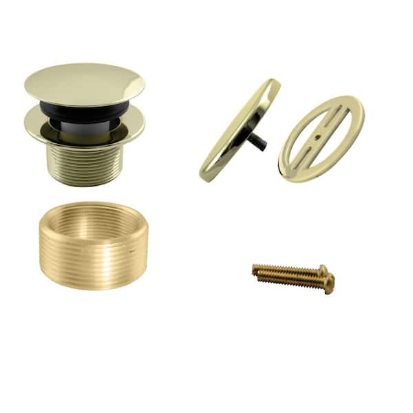 Westbrass Illusionary Universal Overflow Trim, Polished Brass