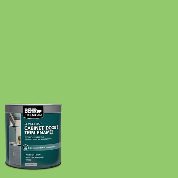 BEHR PREMIUM 1 qt. #430B-5 Apple Orchard Semi-Gloss Enamel Interior/Exterior Cabinet, Door & Trim Paint