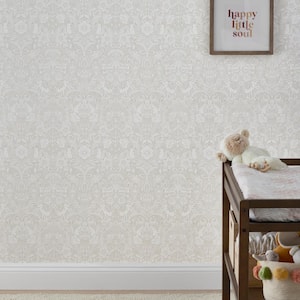 Little Bunny Beige Non-Pasted Wallpaper Roll (Covers 52 sq. ft.)