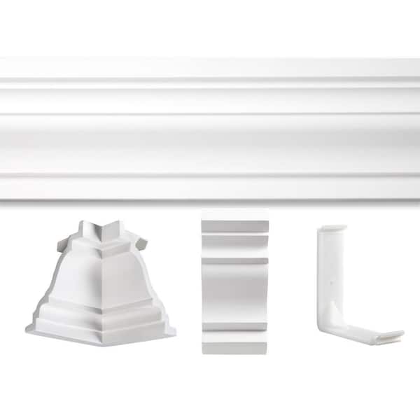 Focal Point St. James Polyurethane Crown Molding Kit for up to 13 ft. x 13 ft. Room