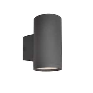 Lightray 1-Light Architectural Bronze Integrated LED Outdoor Wall Lantern Sconce