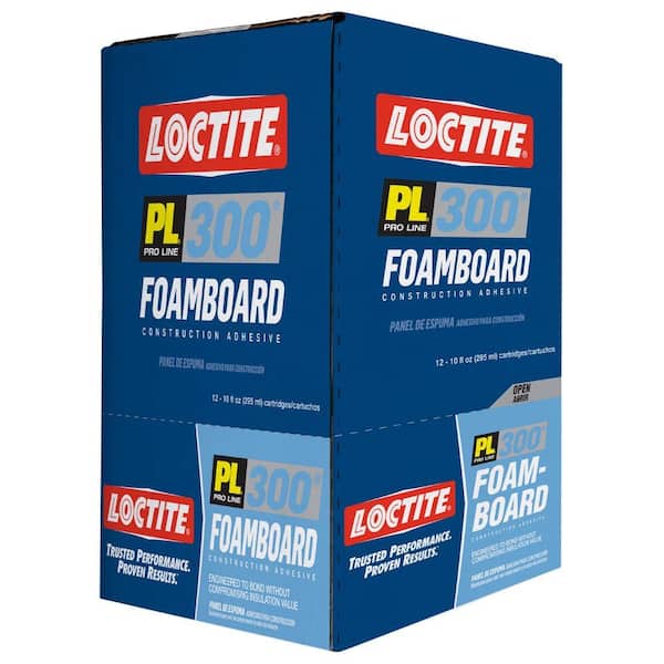 Loctite PL 300 Foamboard 10 oz. Latex Construction Adhesive Blue Cartridge (12 pack)