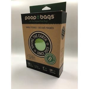 7 in. x 13 in. Bio-Based Handle Tie Dog Bags (120-Count)