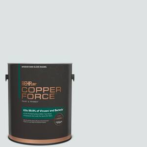 1 gal. #MQ3-27 Etched Glass Semi-Gloss Enamel Interior Virucidal & Antibacterial Paint & Primer