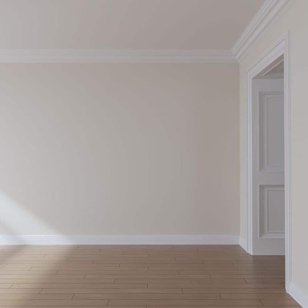 Versailles Smooth White Polyurethane Crown Moulding