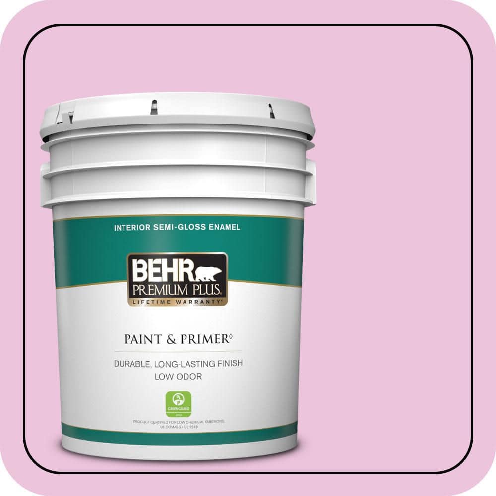 5 gal. #680A-2 Sugar Sweet Semi-Gloss Enamel Low Odor Interior Paint & Primer price history on PriceWatchPro