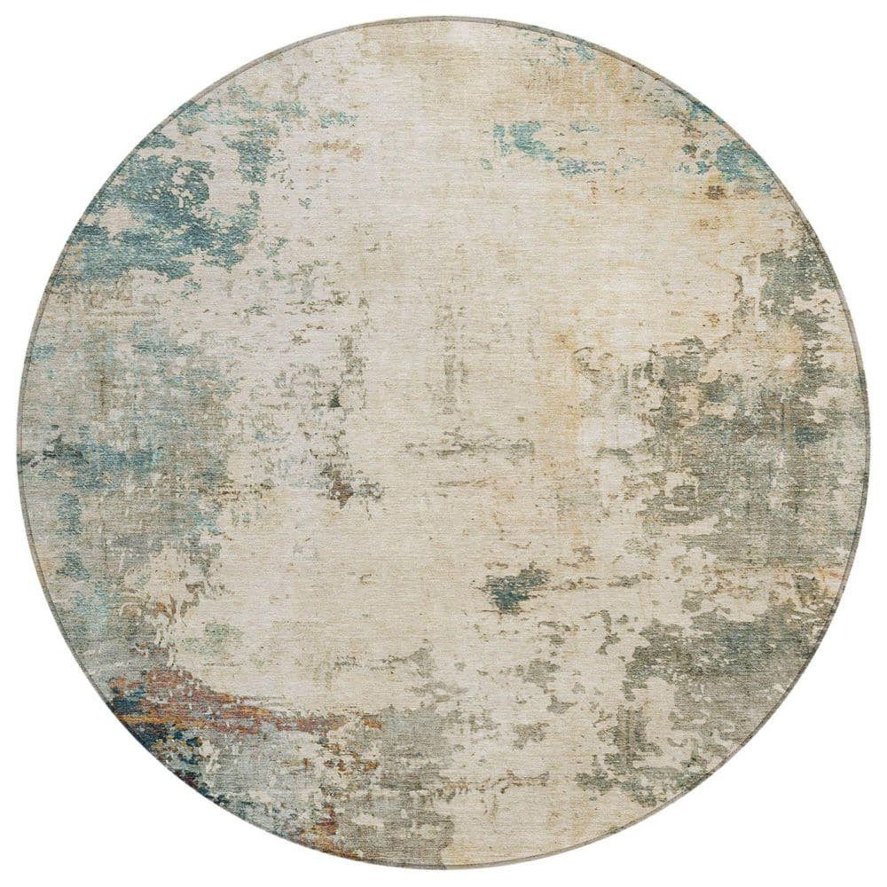 Chantille Machine Washable Indoor/Outdoor Abstract ACN2022 Ivory 8 ft. x 8 ft. Area Rug price history on PriceWatchPro
