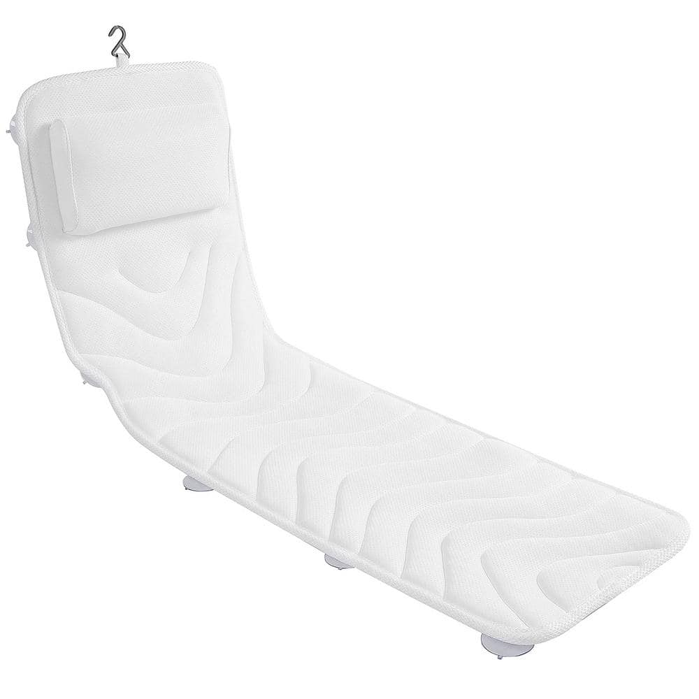 Full Body Bath Pillow Spa Bathtub Mattress Head Neck Shoulder and Back Rest