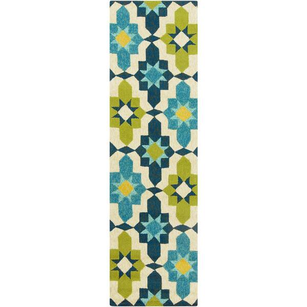 Artistic Weavers Tennent Bright Yellow 3 ft. x 8 ft. Indoor/Outdoor Runner Rug