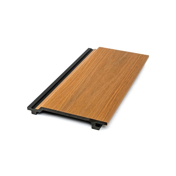 Ejoy 6.14 in. W x 94.49 in. L Shiplap Composite Siding Pack of 4pc