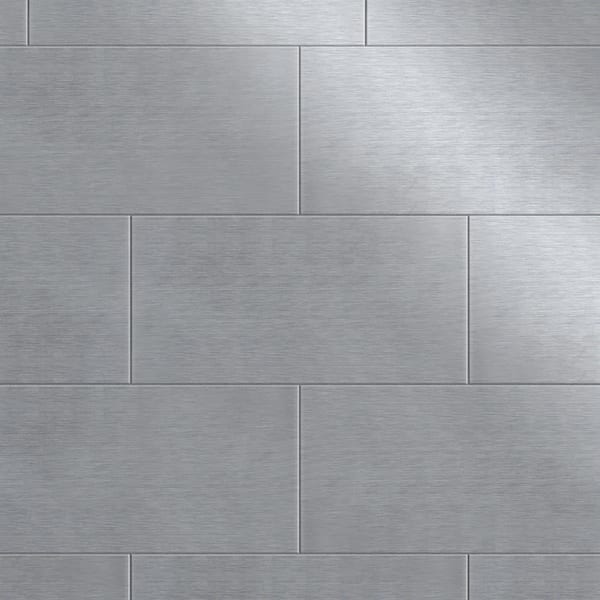 Merola Tile Alloy Subway Stainless Steel 3 in. x 6 in. Metal Wall Tile (10.4 sq. ft./Case)