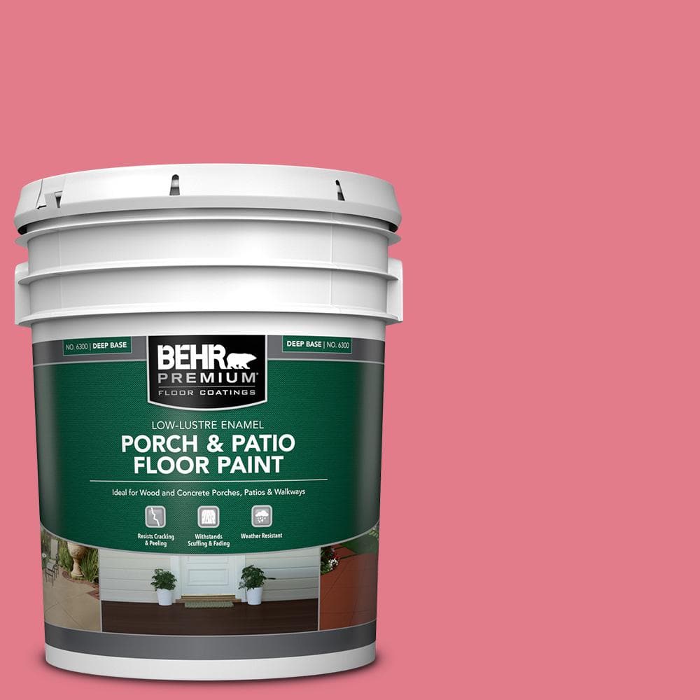 5 gal. #P150-4 Hot Gossip Low-Lustre Enamel Interior/Exterior Porch and Patio Floor Paint price history on PriceWatchPro