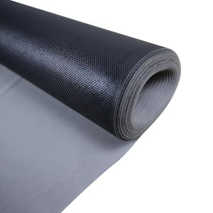 HD PVC100 sq. ft. / roll, 1.5mm Thickness + 0.15mm PE Film Gray Underlayment for LVT, SPC, Laminate, Floated Flooring