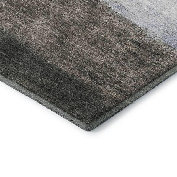 Mayfield Premium Machine Washable Abstract AMF2169 Taupe 3 ft. x 4 ft. Area Rug