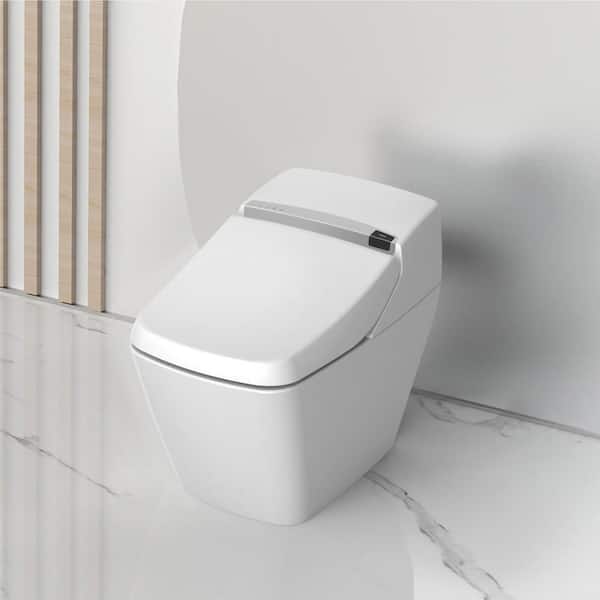 Twin Hose Toilet Push Button Dual Flush Air Type Pneumatic Square 