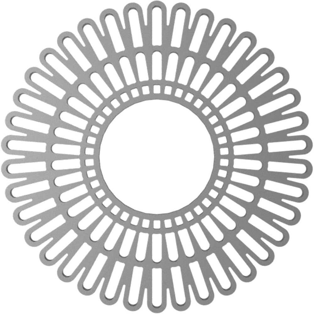 18" Antiqued Pewter PVC Pierced Ceiling Medallion