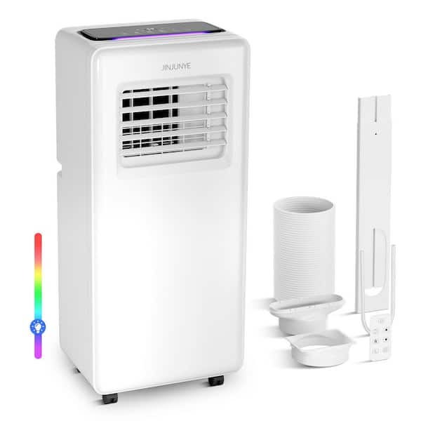 10,000 BTU 3-in-1 Portable Air Conditioner with 2 Fan Speeds, Dehumidifier Mode, R32 Refrigerant, in White