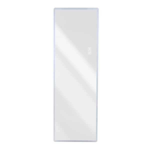 Unbranded 21 in. W x 65 in. H Rectangular Frameless Wall Bathroom Vanity Mirror in Gold with LED Light, Rounded Corners